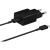 Фото товара Мережевий зарядний пристрій Samsung 15W Power Adapter Type-C+Cable Black (EP-T1510XBEGRU)